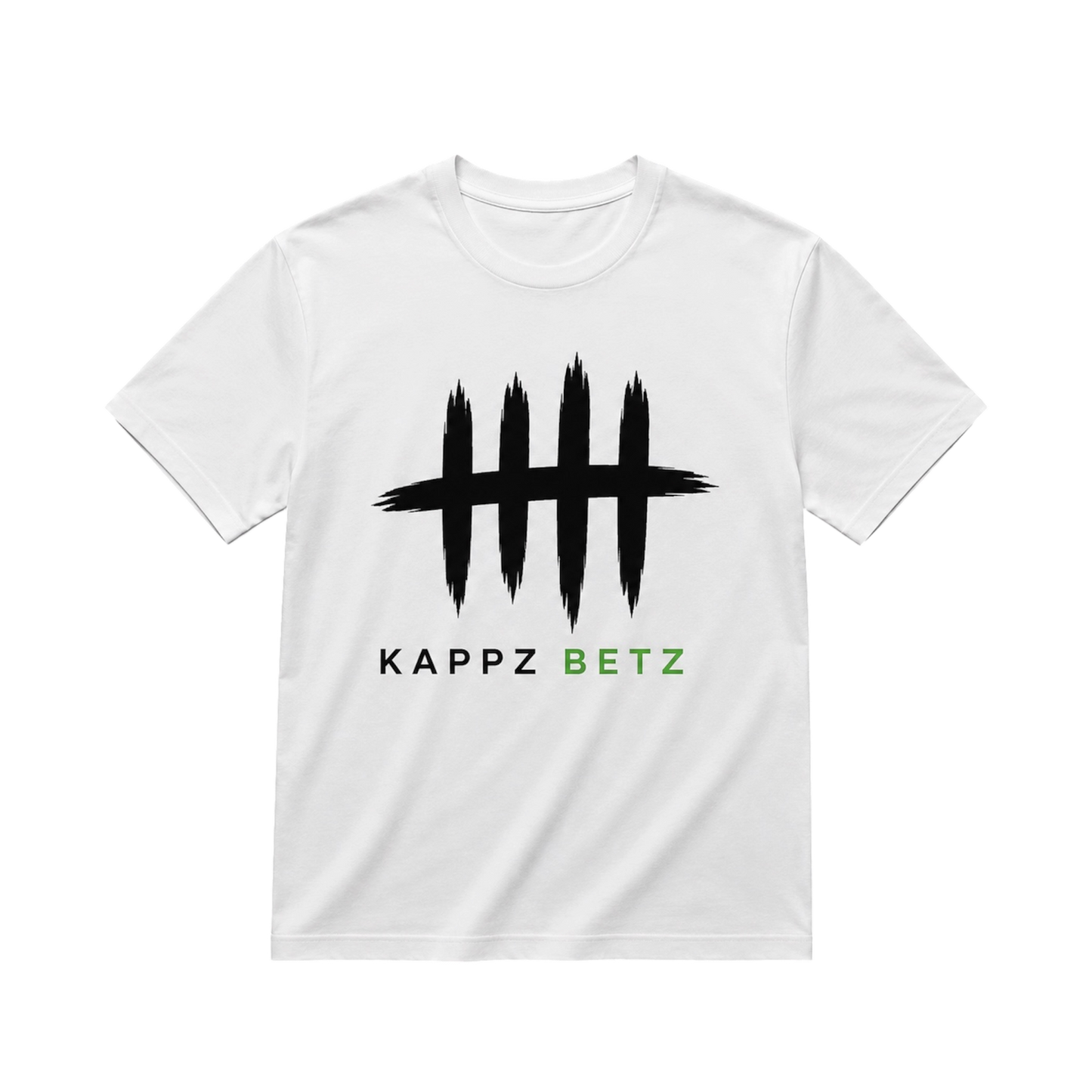Kappz Betz Tally Mark Graphic Tee- White